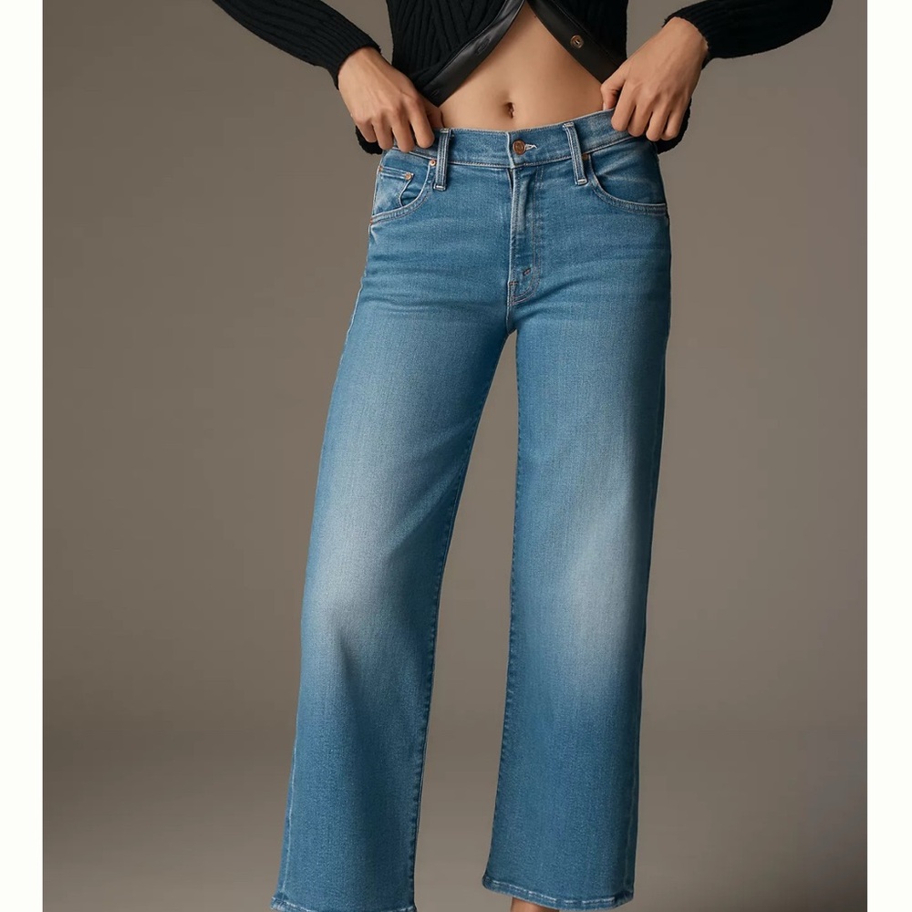 MOTHER Flare & Wide Leg Blue Jeans